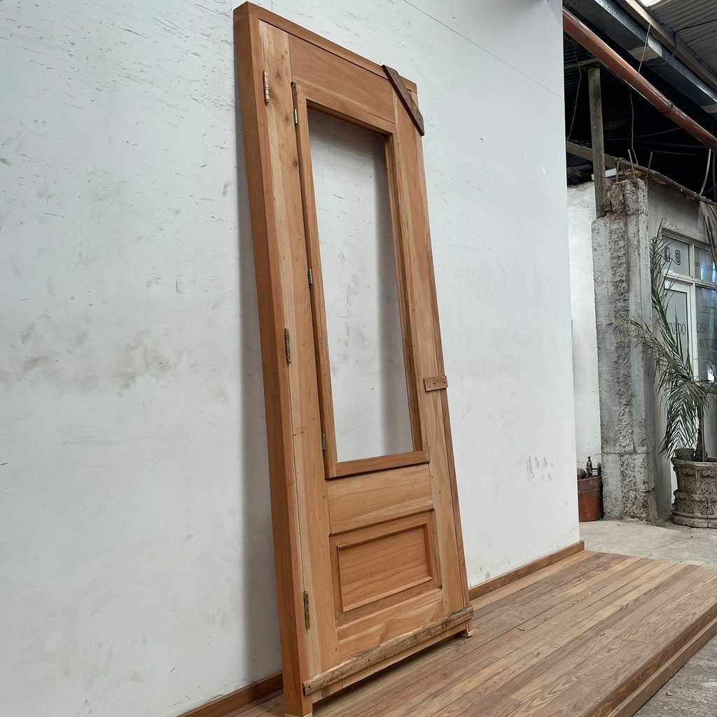 Puerta de entrada 1 hoja colonial cedro cod 6031