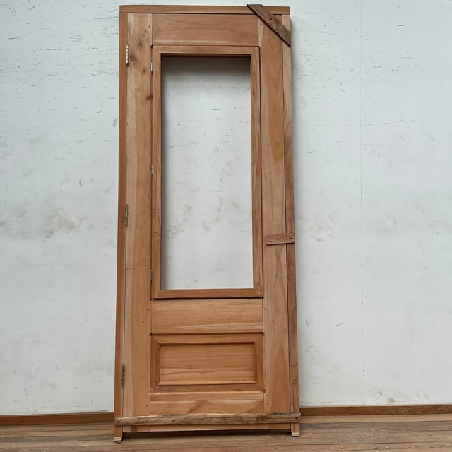 Puerta de entrada 1 hoja colonial cedro cod 6031
