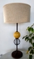 Lámpara de mesa rústica - 2 esferas