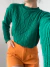 SWEATER CROP TRENZADO