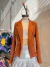BLAZER ELASTIZADO CON BOTON Y BOLSILLO OJAL - GROUNGE MAYORISTA