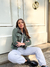 CHAQUETA PIEL C/ BOTONES (VERDE MIITAR) - tienda online