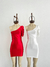 VESTIDO SATEN PRINCESA 1 HOMBRO - comprar online