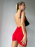 VESTIDO ELASTIZADO FRUNCE ESPALDA DESCUBIERTA en internet