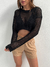 SWEATER CROP HILO CALADO M/LARGA - GROUNGE MAYORISTA
