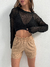 SWEATER CROP HILO CALADO M/LARGA - comprar online