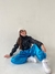 (TEENS) PANTALÓN PARACHUTE SIRÉ AZUL BRILLOSO en internet