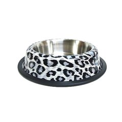 Comedero Inox N2 Animal Print Cebra