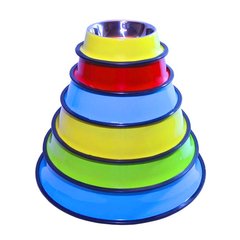 COMEDERO DE ACERO INOXIDABLE 30 CM COLORES
