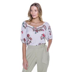 Blusa Floral Bordada - 8773