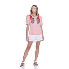 Blusa Aplicação Bordada - 9150 - comprar online