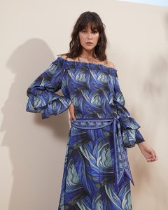 Blusa Ombro a Ombro Blue - 8788