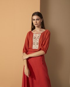 Blusa Pala Folhas Gregas - 9408 - comprar online