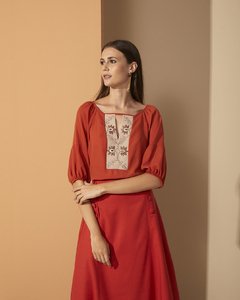 Blusa Pala Folhas Gregas - 9408