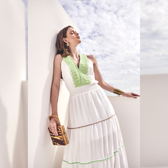 10218 - Vestido Resort Renda Macrame - comprar online