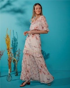 Saia Floral Com Renda - 3311 na internet