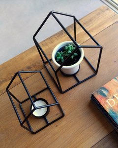 Suporte Com Vasinho de Plantas Casa Industrial