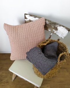 Capa de Almofada Rosa de Tricot - comprar online