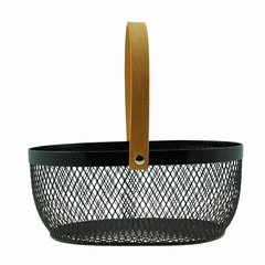 Cesta de Metal Preta - Casa de Domingo