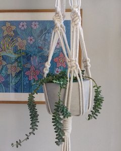 Hanger Macramê Suporte Plantas