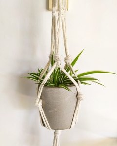 Hanger Macramê Suporte Para Plantas Pequeno