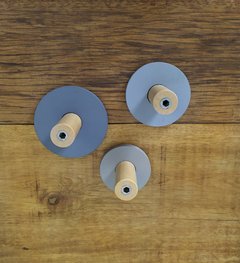 Kit Ganchos Circle Cinza - comprar online