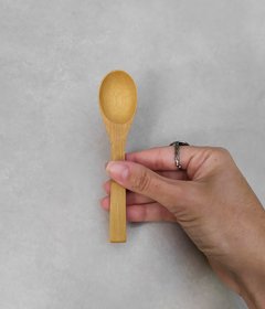 Jogo 2 Mini Colher de Bambu - comprar online