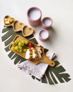 Mini Bandeja Coração Bambu Tripla na internet