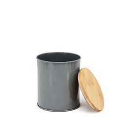 Lata Com Tampa de Bambu - loja online
