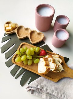 Mini Bandeja Coração Bambu Tripla - comprar online