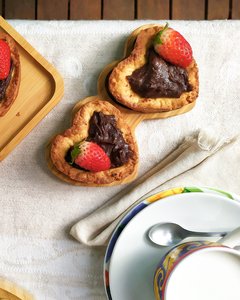 Mini Bandeja Coração Bambu Dupla