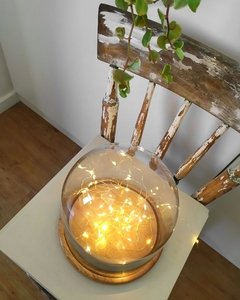 Redoma de Vidro Com Luz De Fada