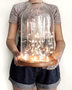 Redoma de Vidro GG Com Luz de Fada