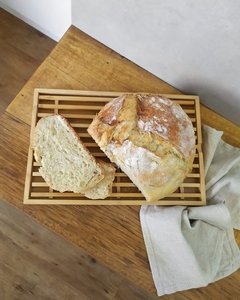 Tábua Para Pão Migalheira Em Bambu