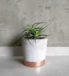 Vaso de Cimento Com Faixa Cachepot - comprar online