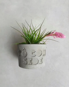 Vaso de Cimento Tô Com Sede Cachepot G - comprar online