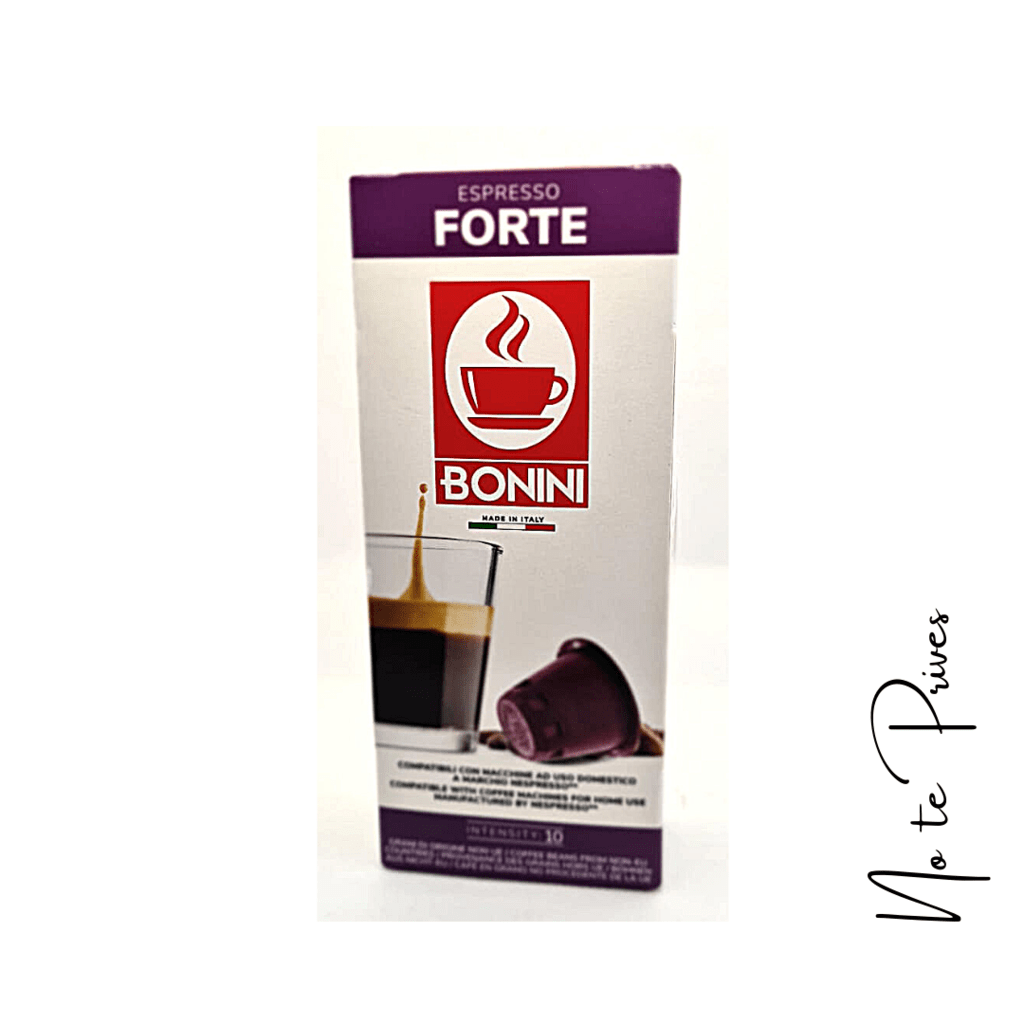Cápsulas Café Tiziano Bonini Forte - Compatible Nespresso - Origen Italia