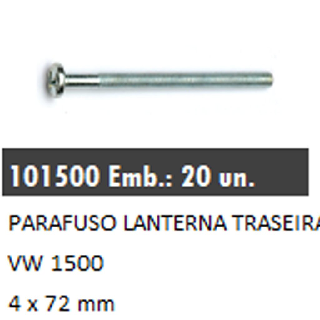 101500 PARAFUSO LANTERNA TRASEIRA VW 1500