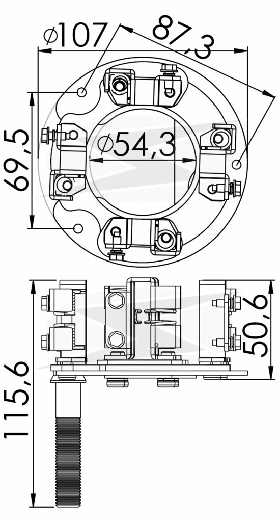 PORTA ESCOVA DO MOTOR DE PARTIDA 12V 28 MT UNIFAP - UF-1.133/4