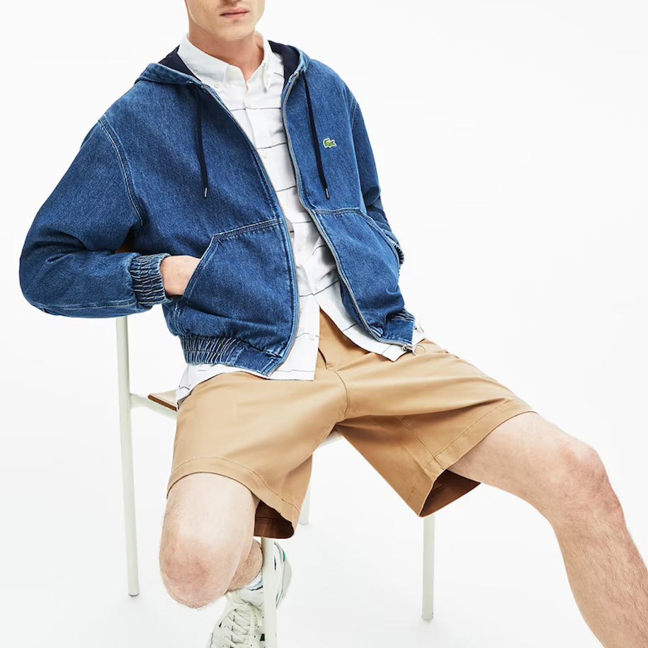 BERMUDA DE HOMBRE REGULAR FIT EN GABARDINA FH 9544 COLOR 02S