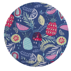 (Art.664) Vestido Nena Estampado c/Flor Contracolor - tienda online