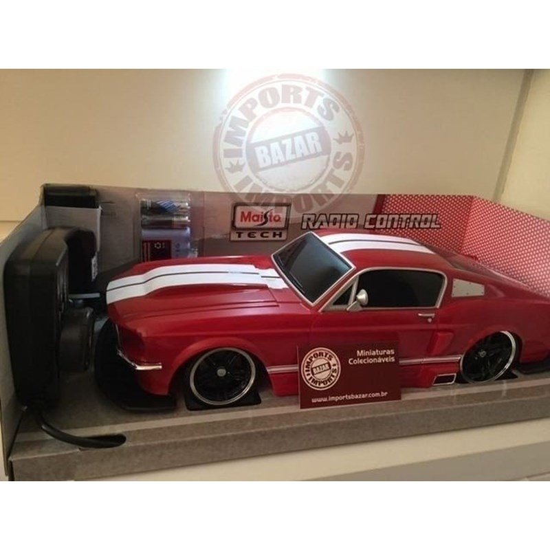 Carro Controle Remoto Mustang Gt 1967 Maisto 1:12 Bateria 6v - R$ 299,00