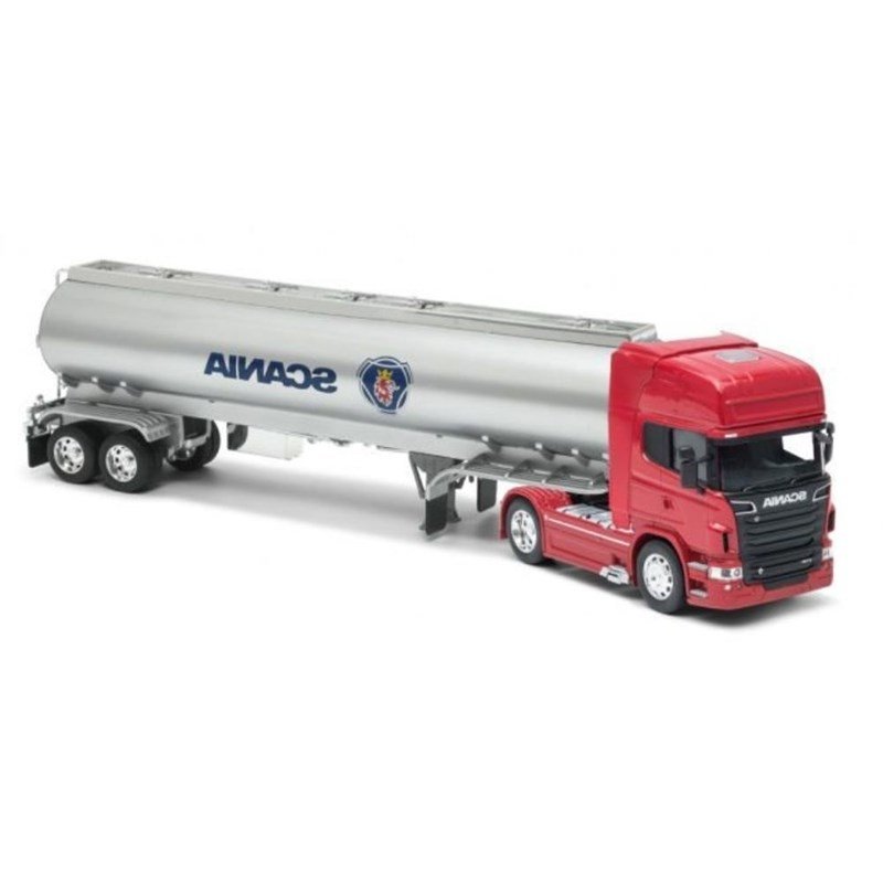 Kit 2 Caminhão de Coleção Trucado 6x2 Volvo Fh 500 + Scania R730