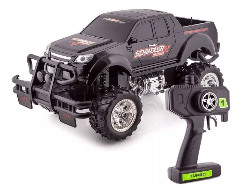 Carrinho De Controle Remoto Pickup Monster Truck Polibrinq