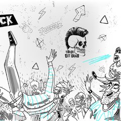 Punk Rock - Rollo. Vinilos decorativos