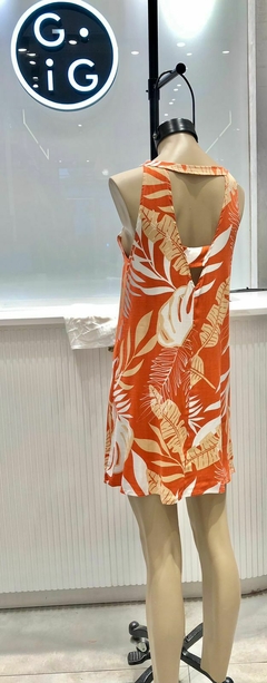 VESTIDO PUAN LINO ESTAMPADO - comprar online