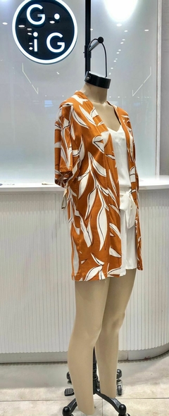 KIMONO BELLA LINO ESTAMPADO - comprar online