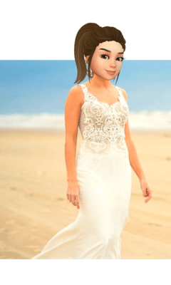 Vestido de noiva sereia corpo renda bordada - TAM 36 - comprar online