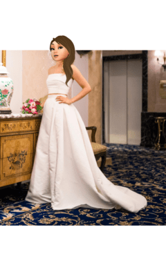 Vestido de noiva top tomara que caia e saia- TAM 36 na internet