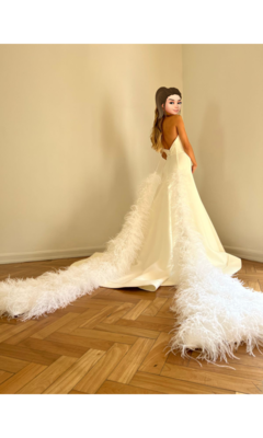 Vestido de noiva tomara que caia com busto estilo corselet. TAM 34 na internet